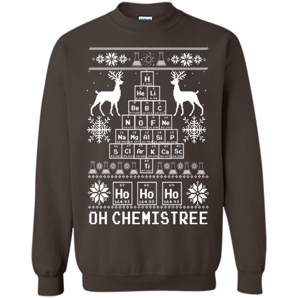 Oh Chemistry Tree Ugly Christmas Sweater - Sweatshirt