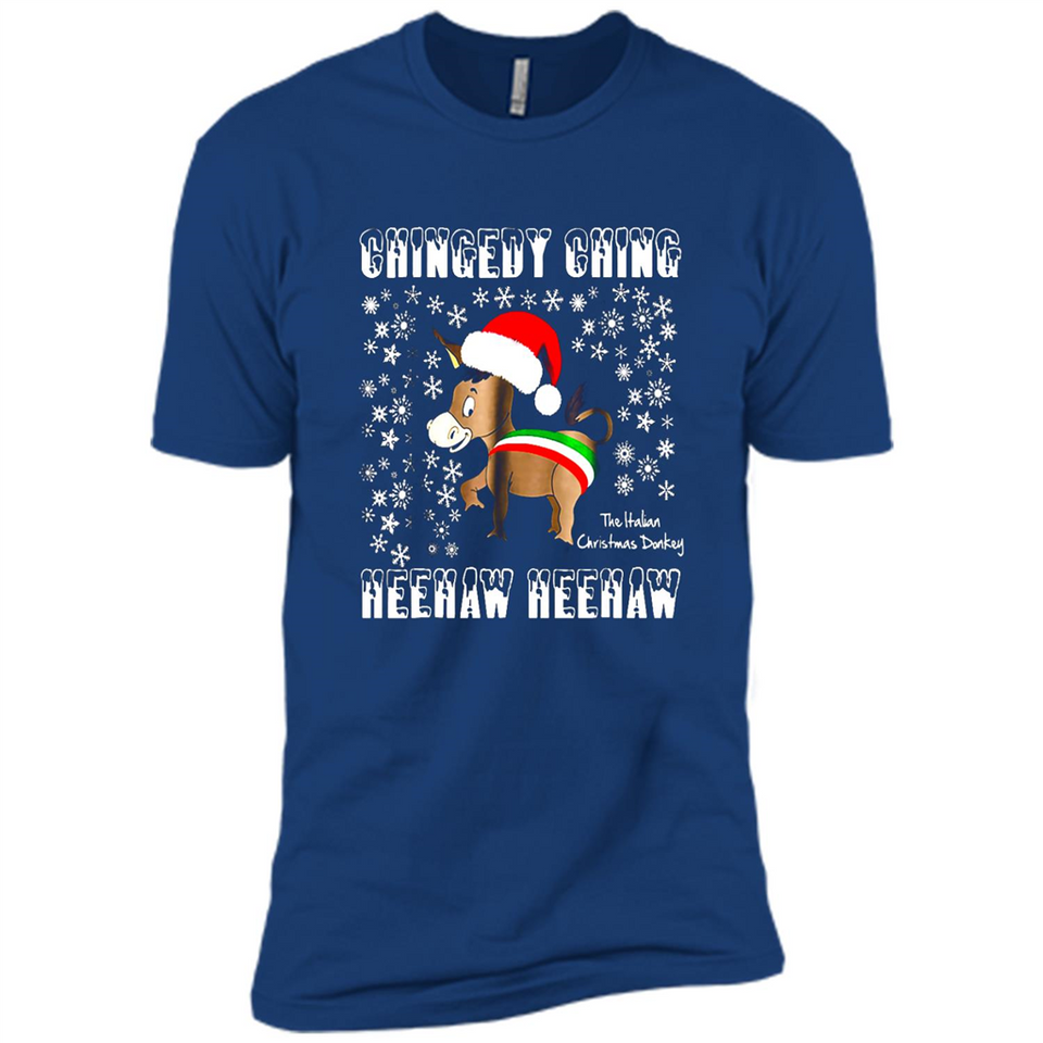 Amazing Dominick The Christmas Donkey-Italian Christmas Donkey - Premium Short Sleeve T-Shirt
