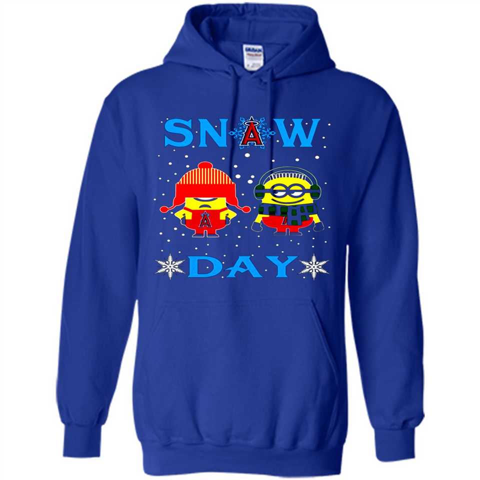 Snow Day Shirt For Los Angeles Angels Vs Minion Fans pingpong