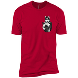 Husky Pocket - Premium Short Sleeve T-Shirt