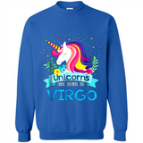 Unicorns are born in Virgo Birthday Rainbow Gift Ladies Custom
