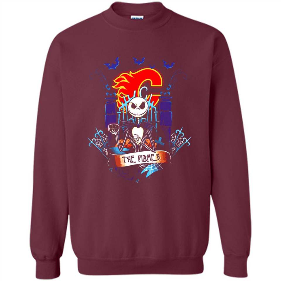 Calgary Flames Halloween The Nightmare Before Christmas - Sweatshirt