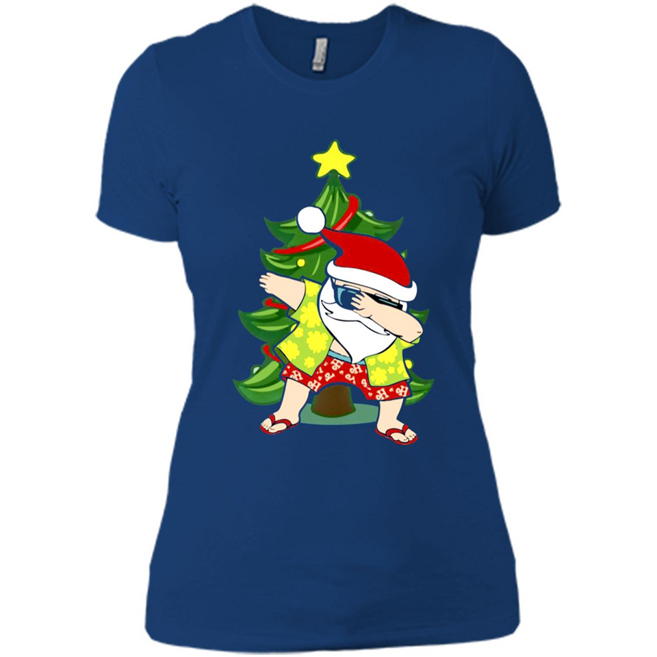 Dabbing Santa Christmas In July - Ladies' Boyfriend T-Shirt