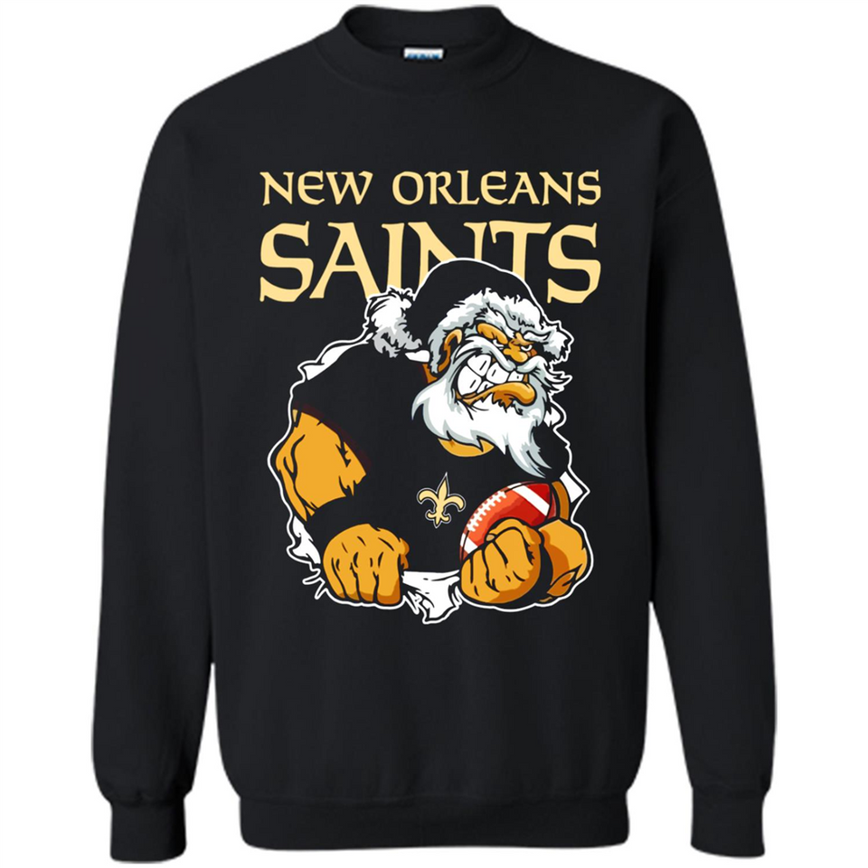 Grumpy Santa Claus New Orleans Saints Football Team PINGPONG