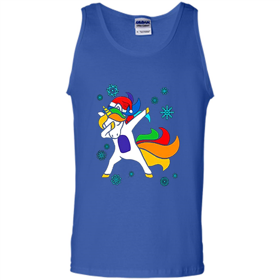 Christmas Dabbing Unicorn - Tank Top