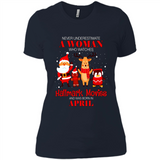 Never Underestimate An April Woman Watches Hallmark Movies Sweatshirt PINGPONG