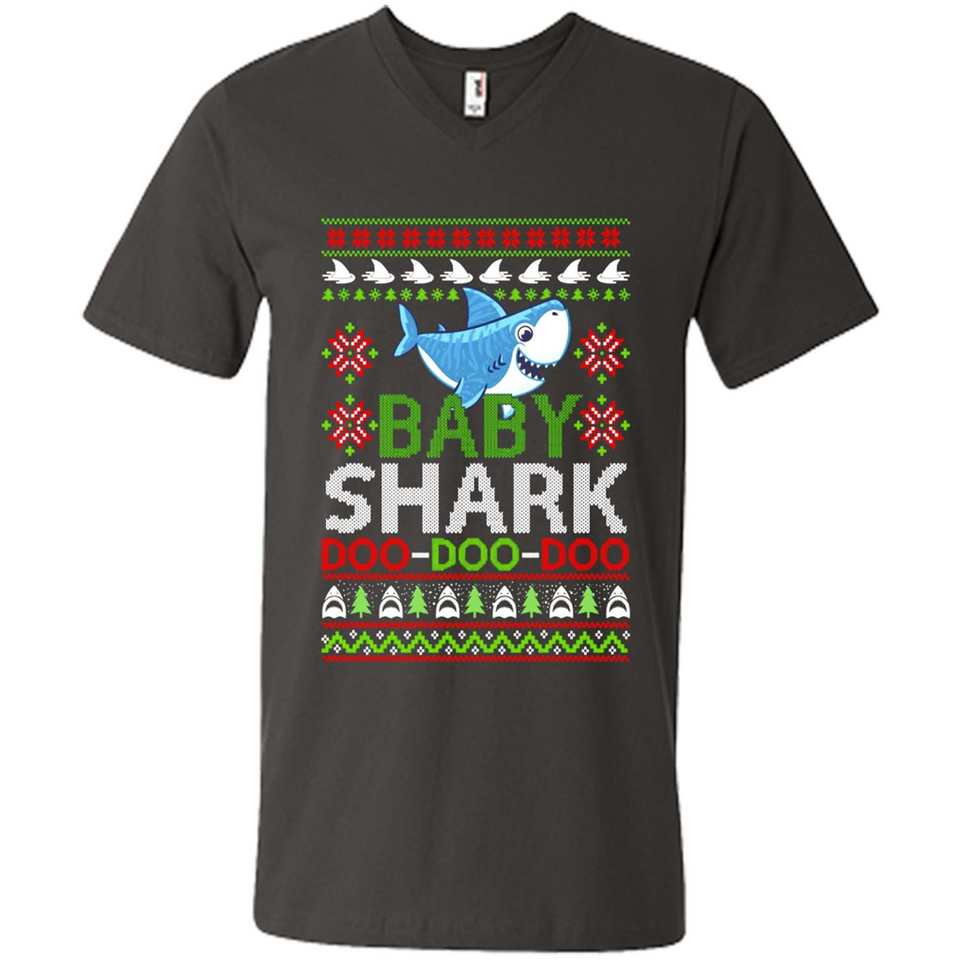 Baby shark Doo Doo Doo Christmas - Men's V-Neck