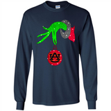 GRINCH HAND HOLDING AUBURN TIGERS GLITTER CHRISTMAS PINGPONG