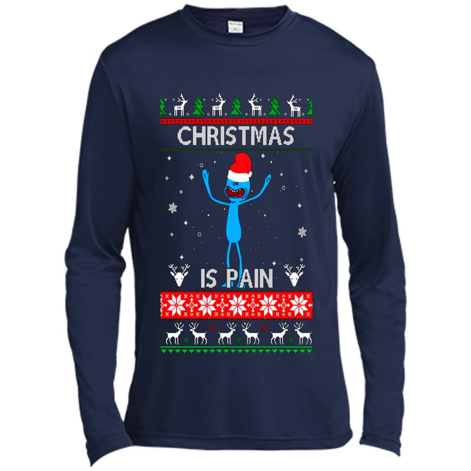 Mr Meeseeks Christmas Is Pain – Rick and Morty Christmas Sweater PINGPONG