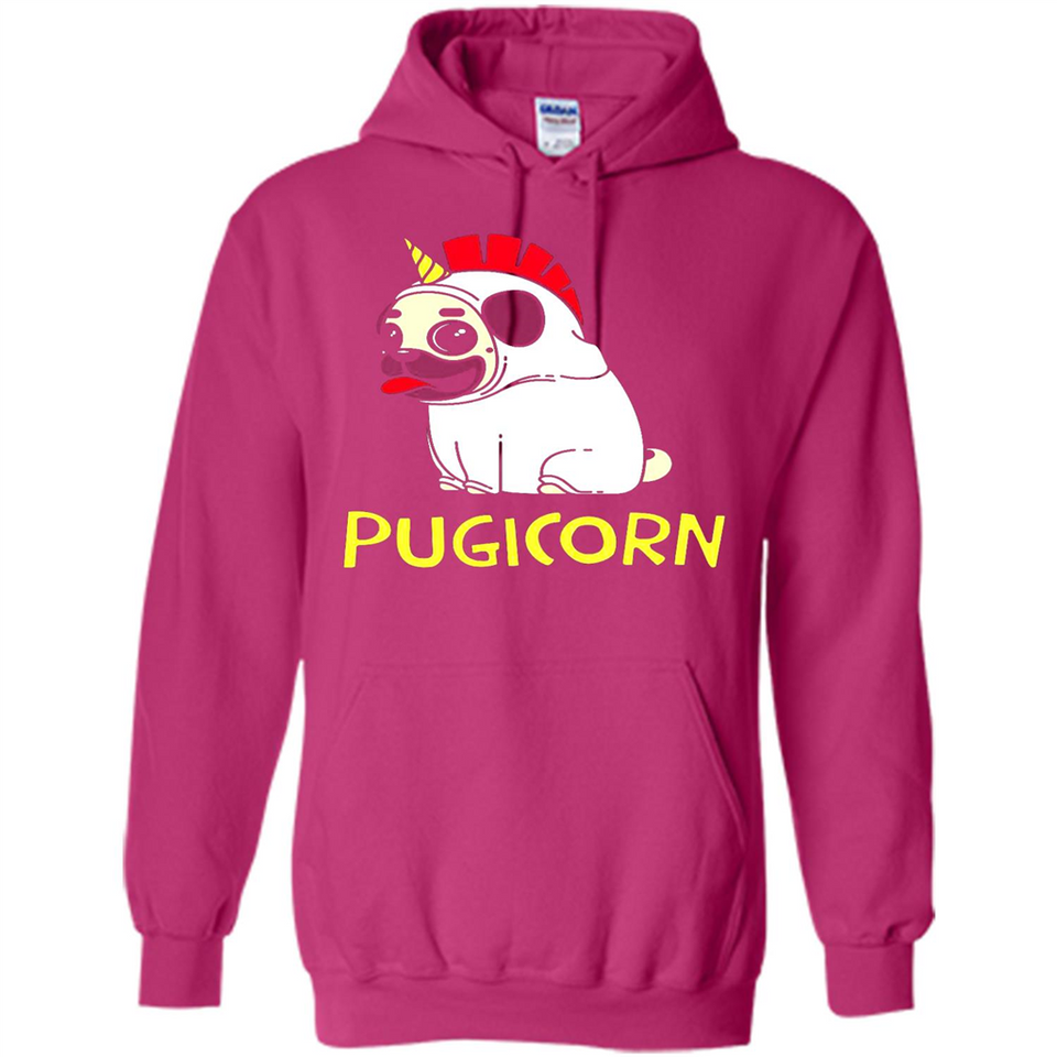 Pugicorn Pug Unicorn Funny Shirt PINGPONG - Hoodie