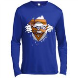 Denver Broncos And Superman Fans - Canvas Long Sleeve T-Shirt