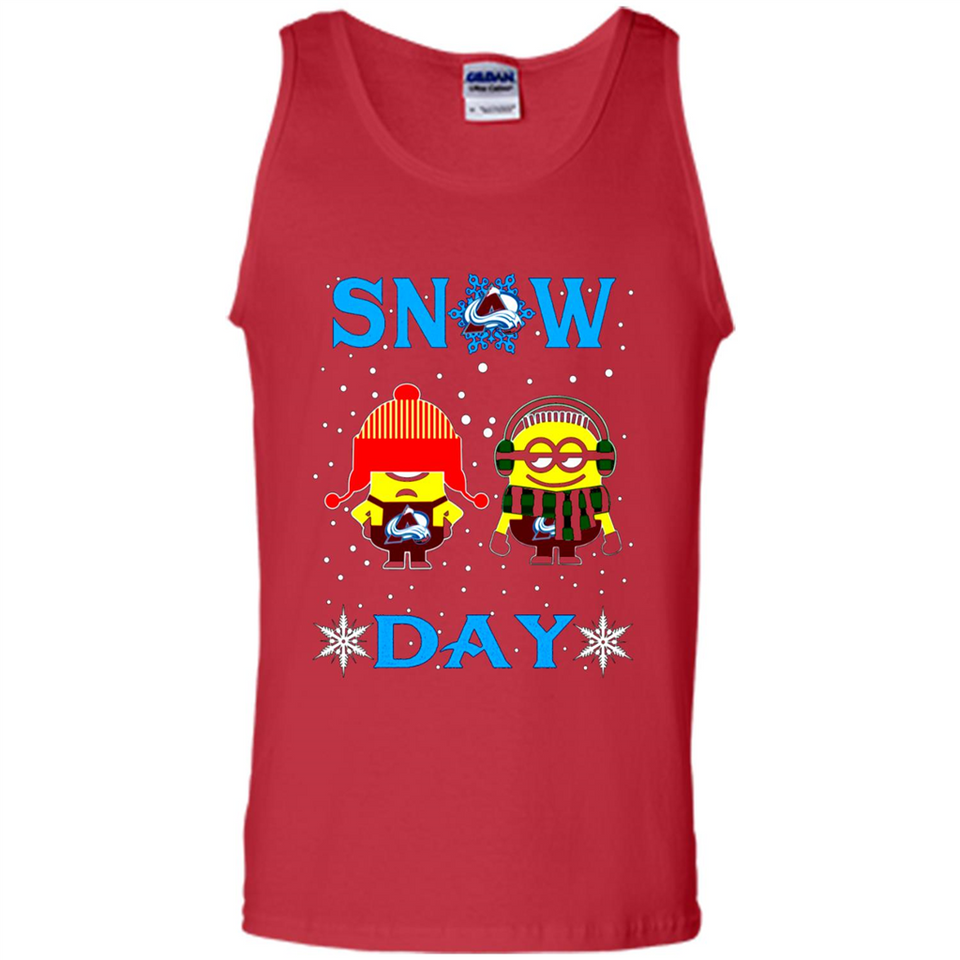 Snow Day Shirt For Colorado Avalanche Vs Minion Fans pingpong