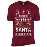 Dabbing Santa Ugly Christmas - Premium Short Sleeve T-Shirt