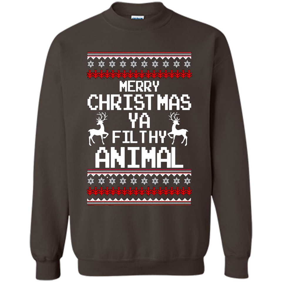 Merry Christmas ya filthy animal ulgy sweater PINGPONG