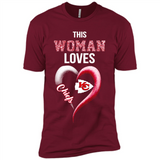 This Woman love Chiefs NFL football team - Premium Short Sleeve T-Shirt