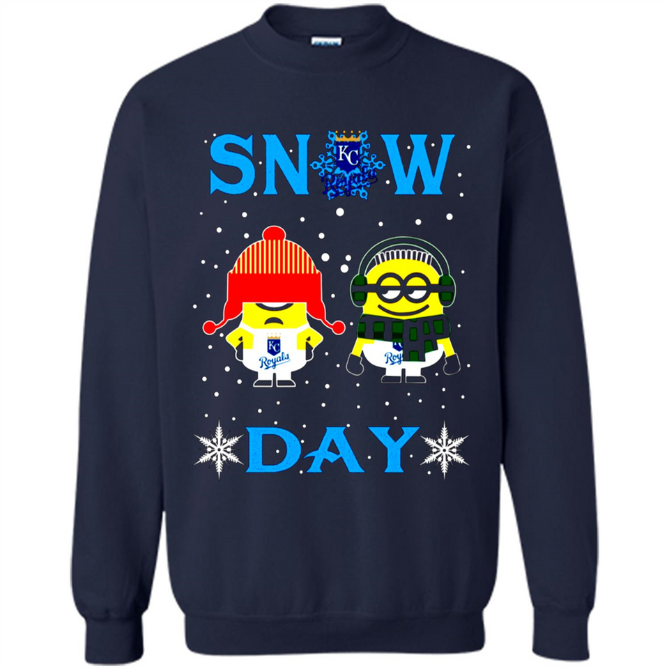 Snow Day Shirt For Kansas City Royals Vs Minion Fans pingpong