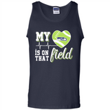 Seattle Seahawks Football My Heart is on that Field - Tank Top