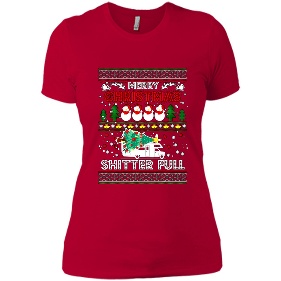 Merry Christmas Shitter Full Christmas Tree Snowman PING PONG