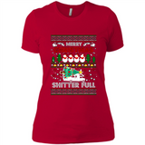 Merry Christmas Shitter Full Christmas Tree Snowman PING PONG
