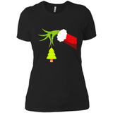 Funny Grinch Hand Holding Christmas Tree Ornament Christmas PING PONG