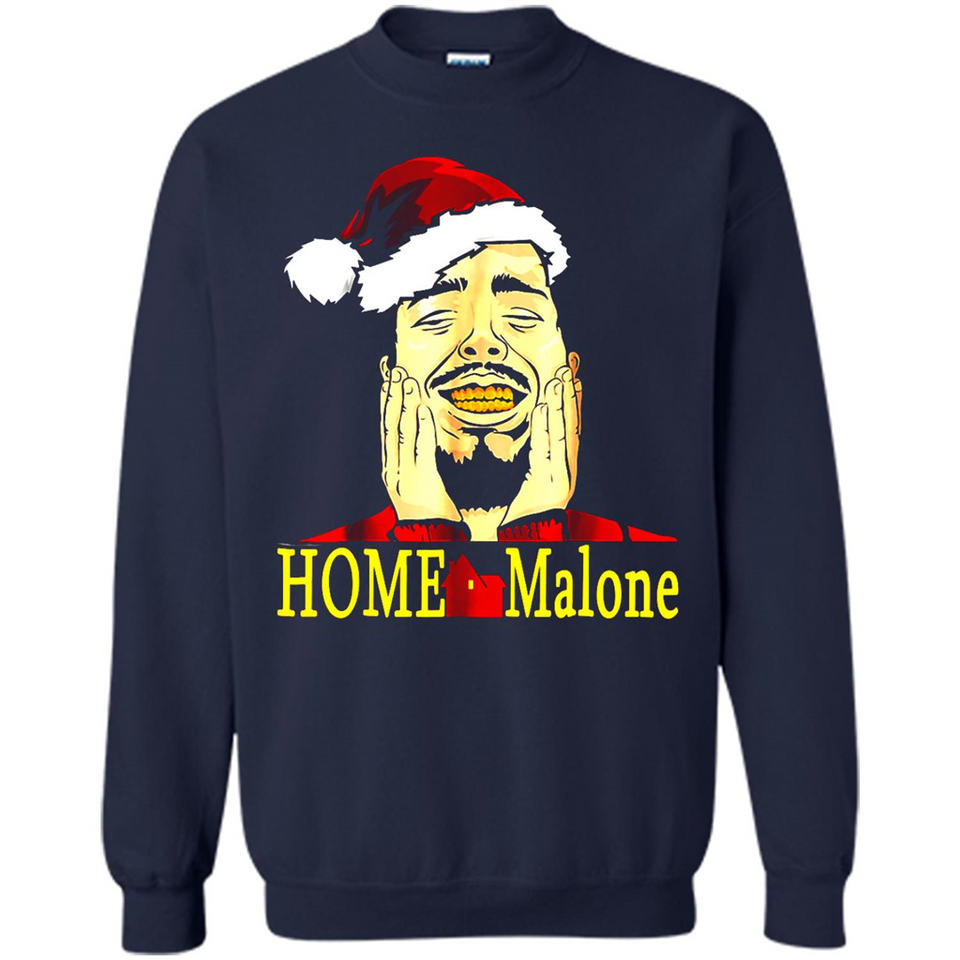 Home Malone Shirt Post Malone Christmas Sweatshirt - Sweatshirt