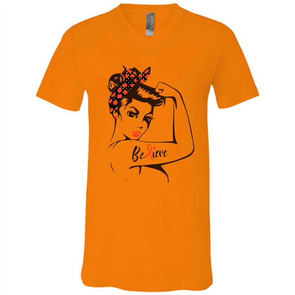 National Breast Cancer Day - Canvas Unisex V-Neck