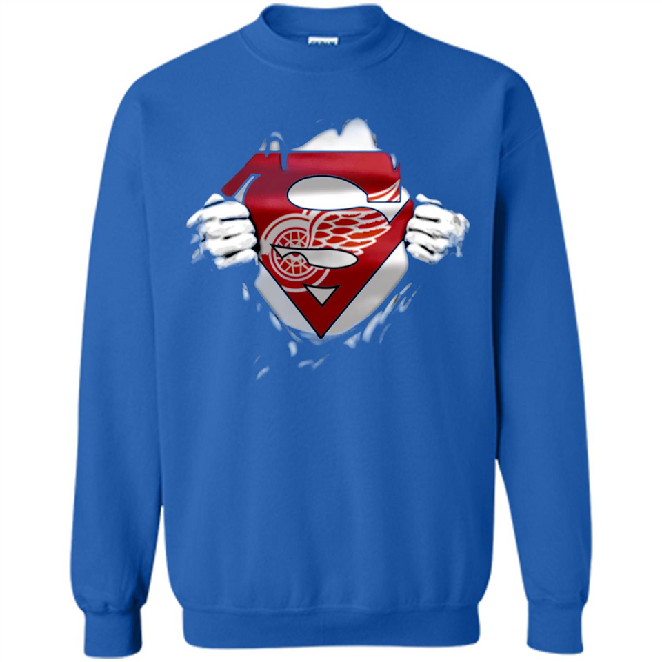 Detroit Red Wings And Superman Fans - Sweatshirt