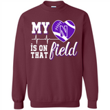 Northwestern Wildcats Football My Heart is on that Field - Sweatshirt