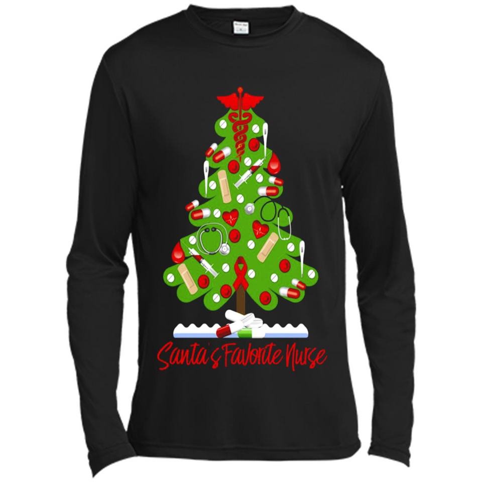 Santa's Favorite Nurse Christmas Tee
