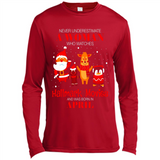 Never Underestimate An April Woman Watches Hallmark Movies Sweatshirt - Canvas Long Sleeve T-Shirt