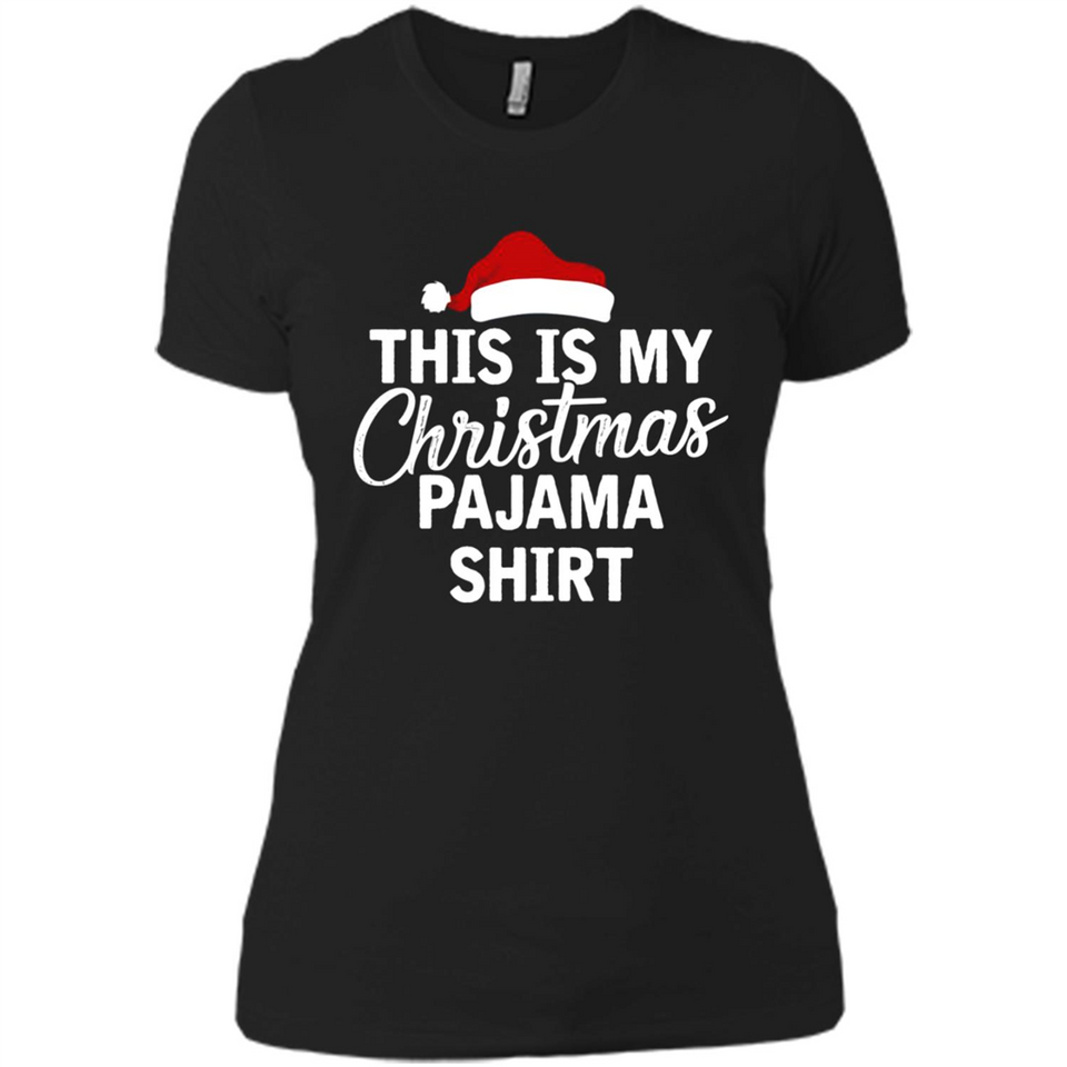 This Is My Christmas Pajama Family Matching - Ladies' Boyfriend T-Shirt