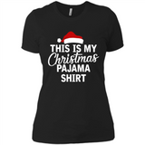 This Is My Christmas Pajama Family Matching - Ladies' Boyfriend T-Shirt