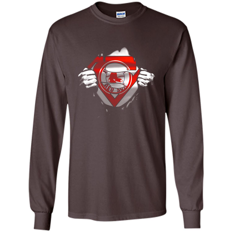 Boston Red Sox And Superman Fans - Long Sleeve T-Shirt