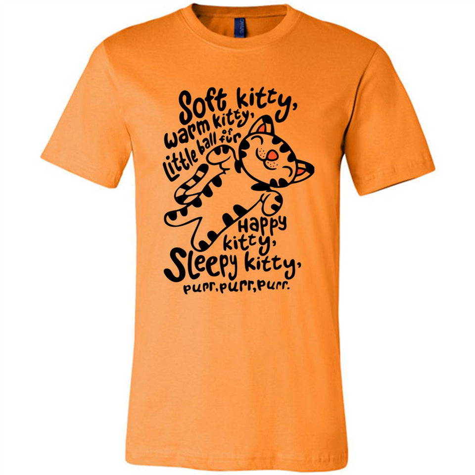 Soft kitty warm kitty little ball of fur - Canvas Unisex T-Shirt