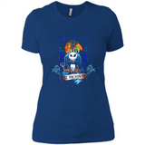Chicago Blackhawks Halloween The Nightmare Before Christmas - Ladies' Boyfriend T-Shirt