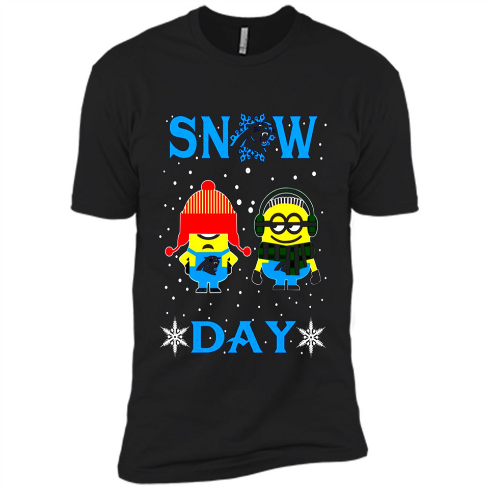 Snow Day Shirt For Carolina Panthers Vs Minion Fans pingpong
