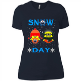 Snow Day Shirt For Edmonton Oilers Vs Minion Fans pingpong