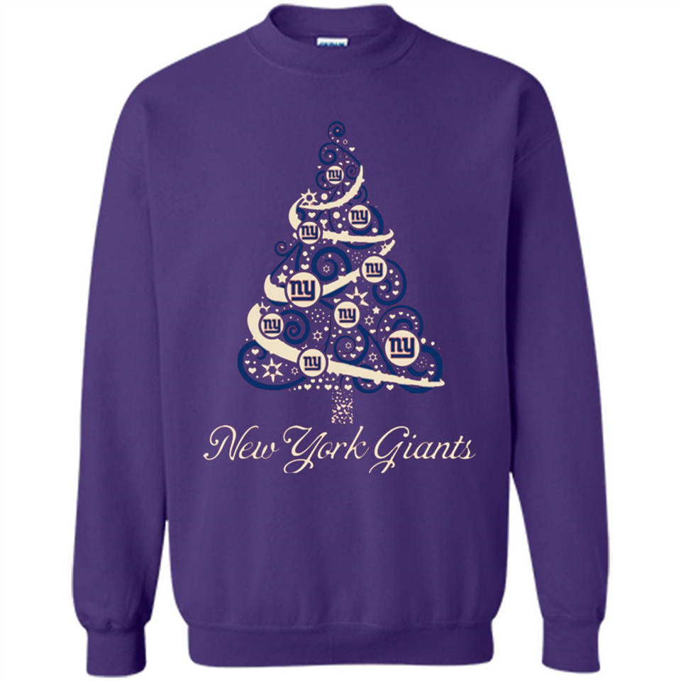 New York Giants NFL Football Team Logo Christmas Tree T-Shirt - Sweatshirt
