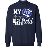 Washington Huskies Football My Heart is on that Field - Sweatshirt