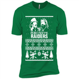 Puro Pinche Raiders Ugly Christmas Sweater - Premium Short Sleeve T-Shirt