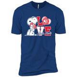Snoopy loves NBA Atlanta Hawks - Premium Short Sleeve T-Shirt