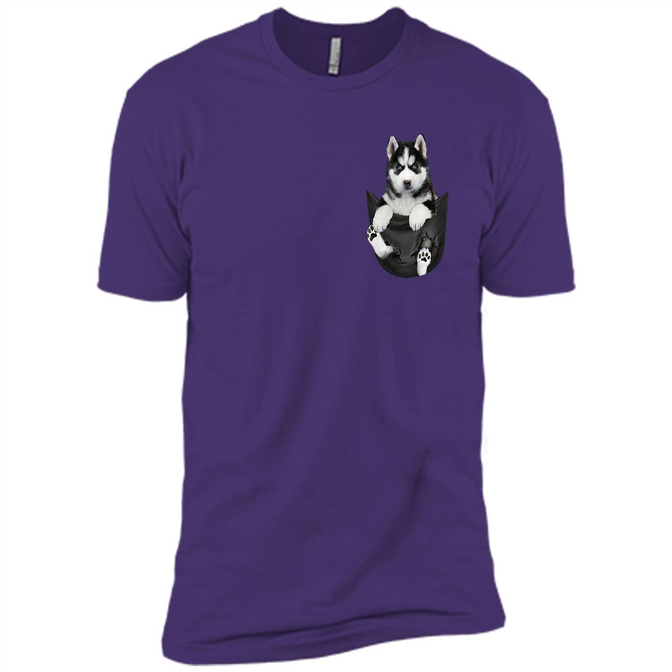 Husky Pocket - Premium Short Sleeve T-Shirt