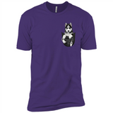 Husky Pocket - Premium Short Sleeve T-Shirt