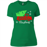 Vintage Christmas Classic Truck T-Shirt with Snow and Tree