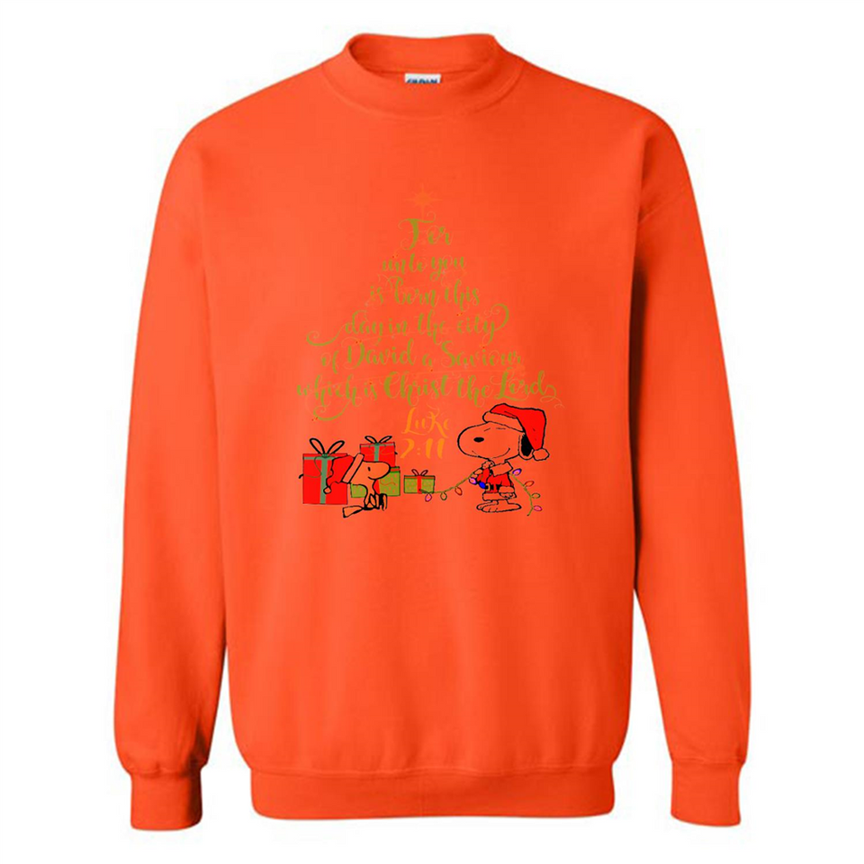 Snoopy Merry Christmas with Christmas tree T-Shirt - Sweatshirt