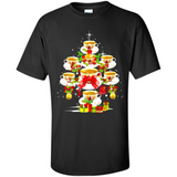 Tea Christmas Tree T-shirt Funny Tea Xmas Gift