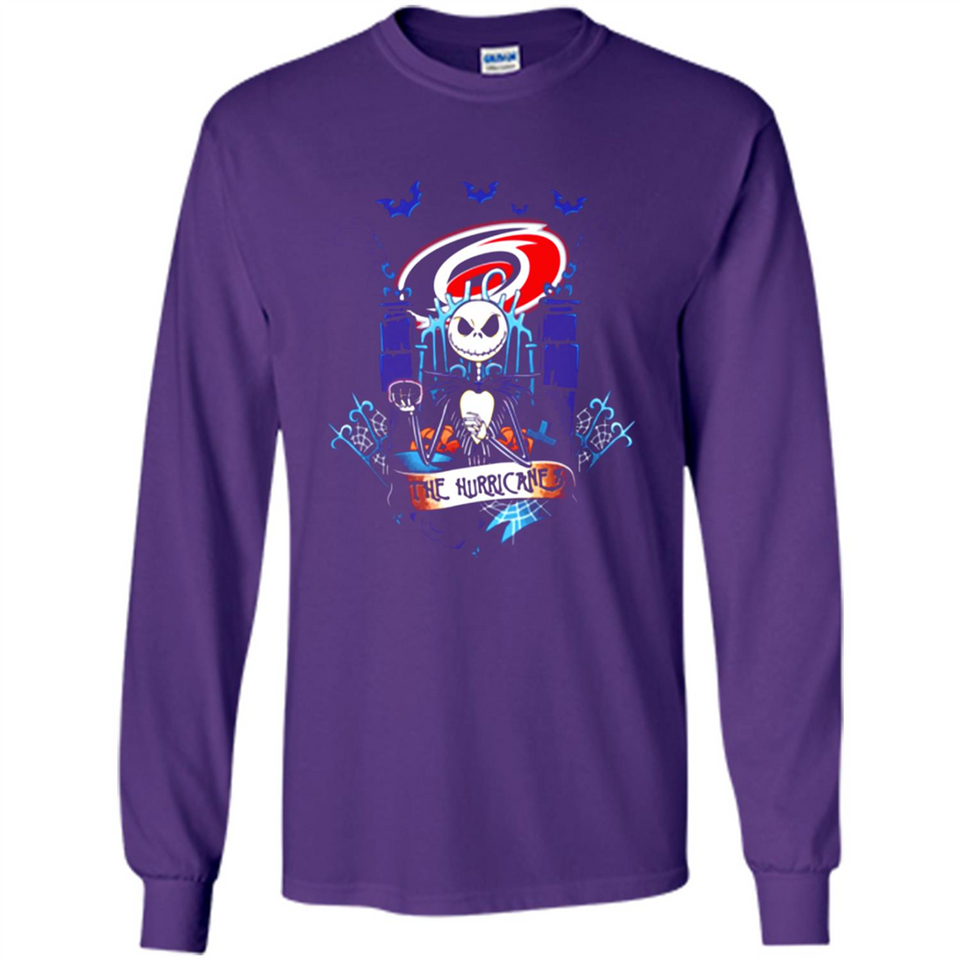 Carolina Hurricanes Halloween The Nightmare Before Christmas - Long Sleeve T-Shirt