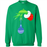Grinch Holding American Flag ornament Christmas