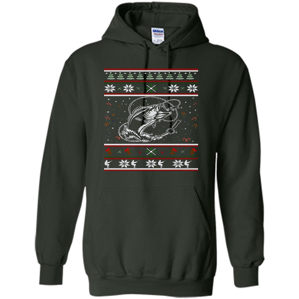 Christmas Ugly Sweater Fishing Ugly Christmas Sweater - Hoodie