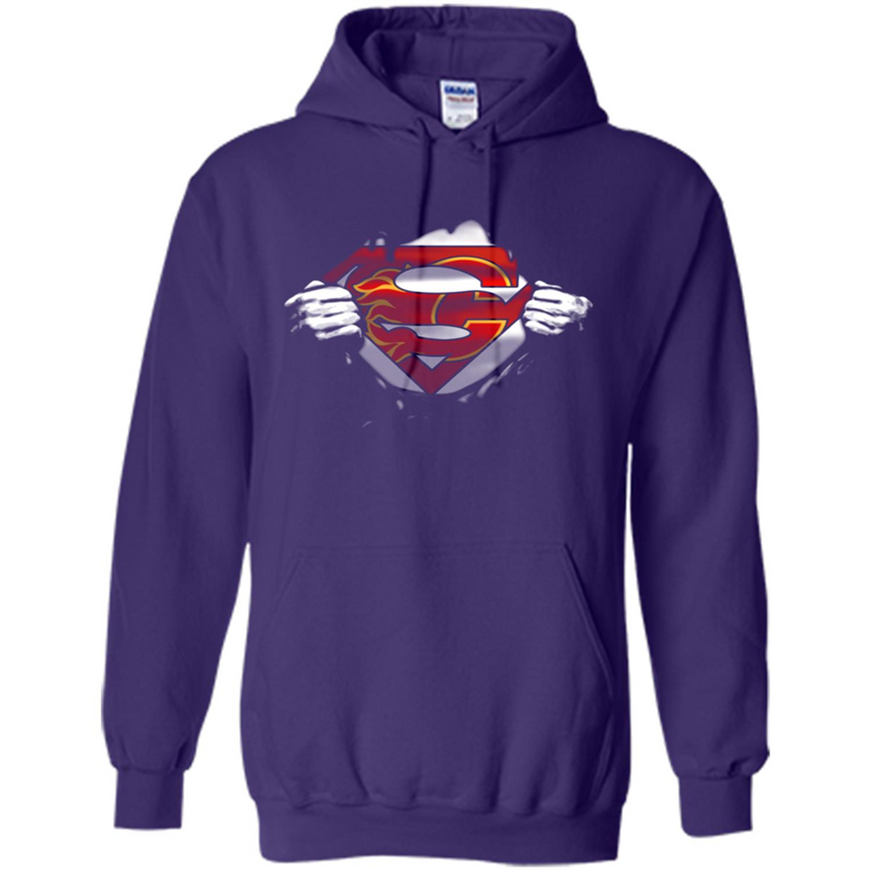 Calgary Flames And Superman Fans - Hoodie